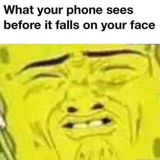What your phone sees before it falls on your face